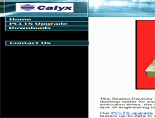 Tablet Screenshot of calyxsystems.com